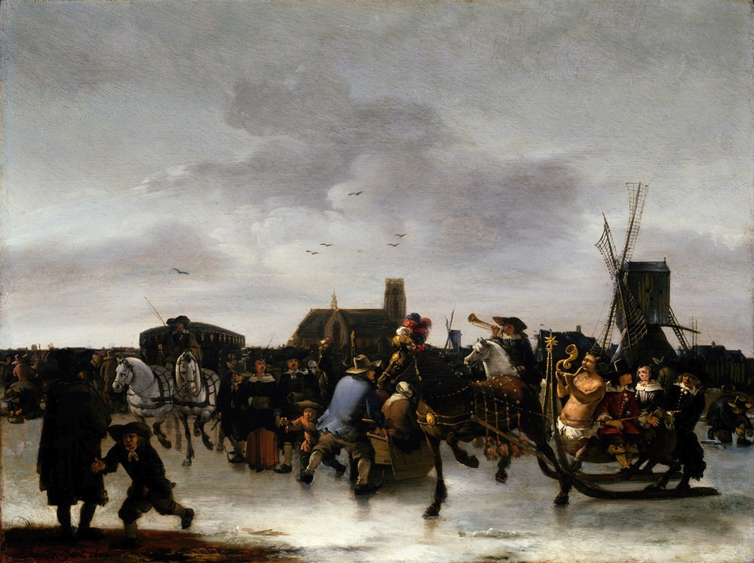 Egbert van der Poel - A Skating Scene