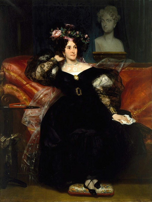 Eugène Devéria - Portrait of Mme. Jules-Antoine Droz