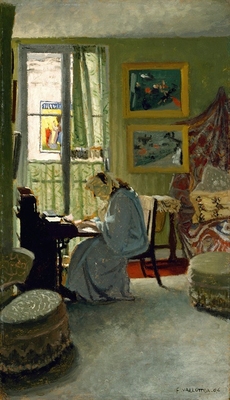 Félix Vallotton - Woman Writing in an Interior