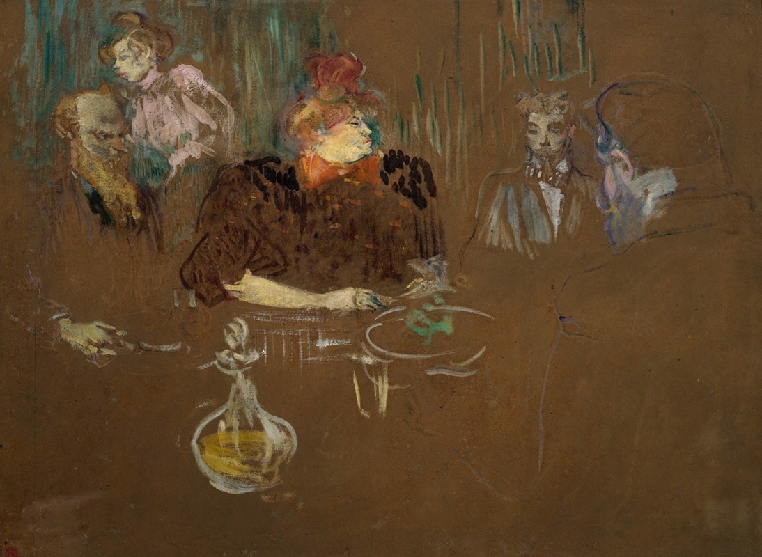 Henri de Toulouse-Lautrec - At the Table of Monsieur and Madame Natanson