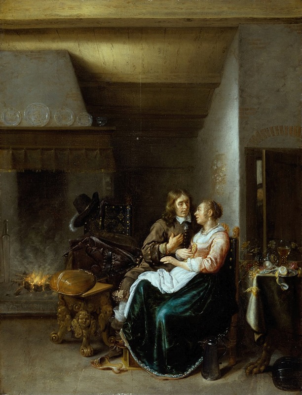 Jan Miense Molenaer - A Couple in an Interior