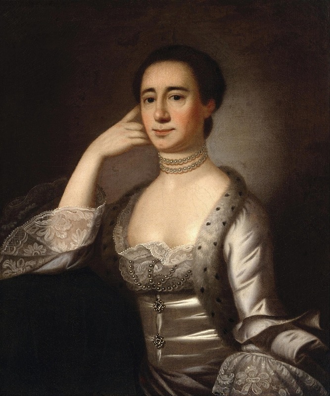 Jeremiah Theus - Portrait of Mrs. John Champneys