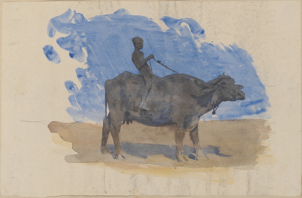 John Singer Sargent - Boy on Water Buffalo