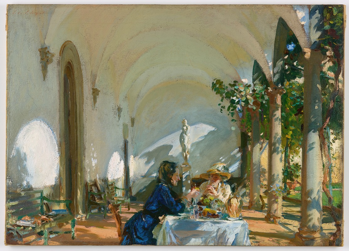 John Singer Sargent - Breakfast in the Loggia