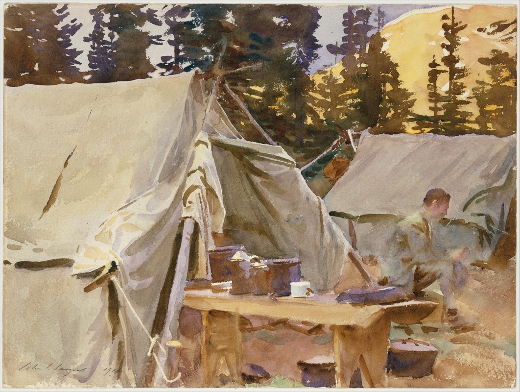 John Singer Sargent - Camp at Lake O’Hara