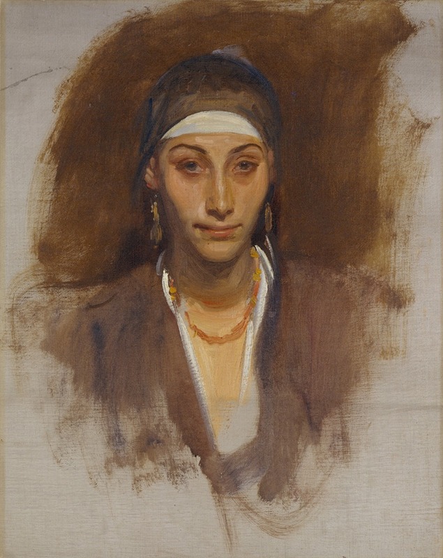 John Singer Sargent - Egyptian Woman with Earrings