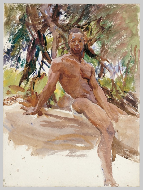 John Singer Sargent - Man and Trees, Florida