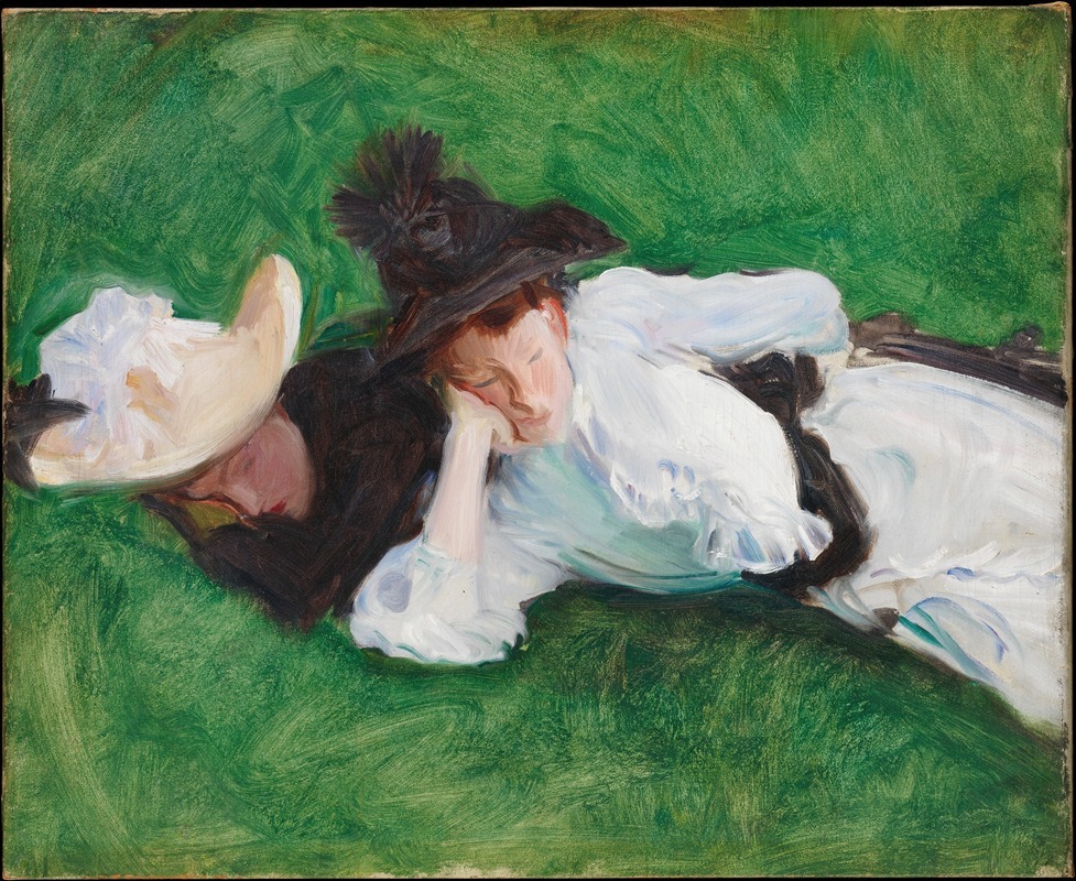 John Singer Sargent - Two Girls on a Lawn