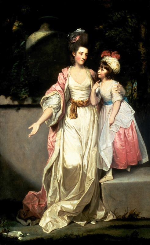 Sir Joshua Reynolds - Portrait of Mrs. Jelf Powis and her Daughter