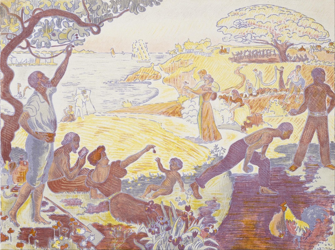 Paul Signac - In the Time of Harmony; The Joy of Life–Sunday by the Sea