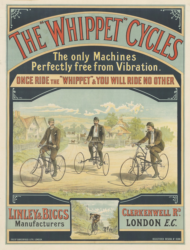 Fred.k Dangerfield lith. - The Whippet Cycles