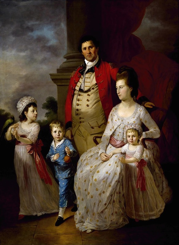 Tilly Kettle - Colonel John Fortnum and Family