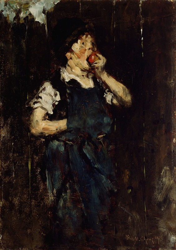 William Merritt Chase - The Apprentice (Boy with Apple)