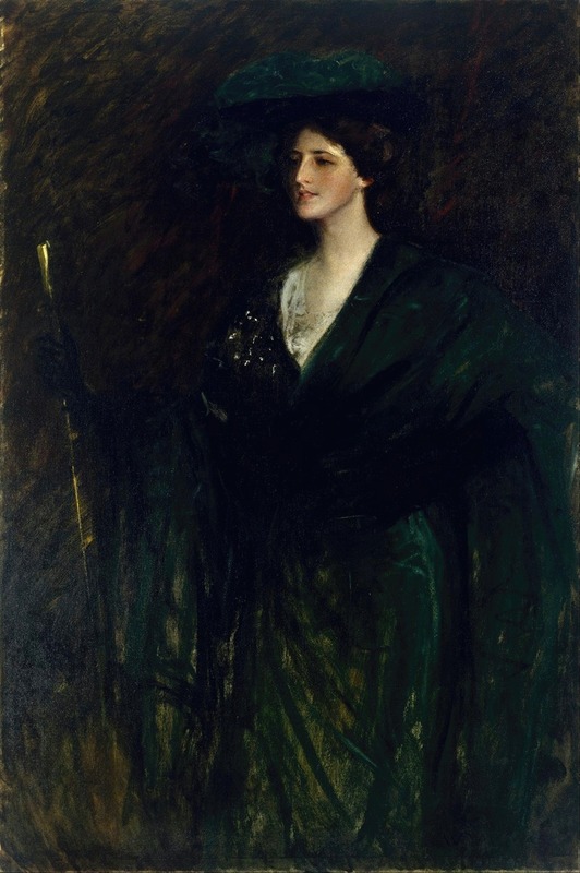 William Merritt Chase - The Emerald Lady