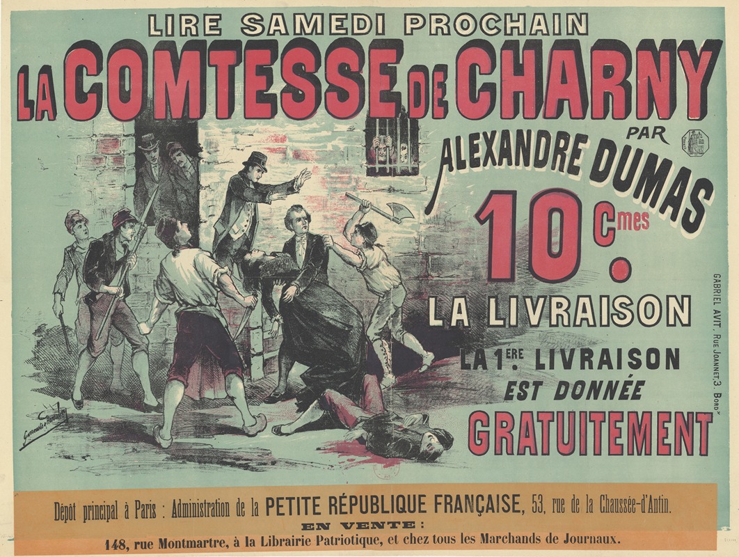 Gabriel Avit - Lire samedi prochain, la Comtesse de Charny par Alexandre Dumas