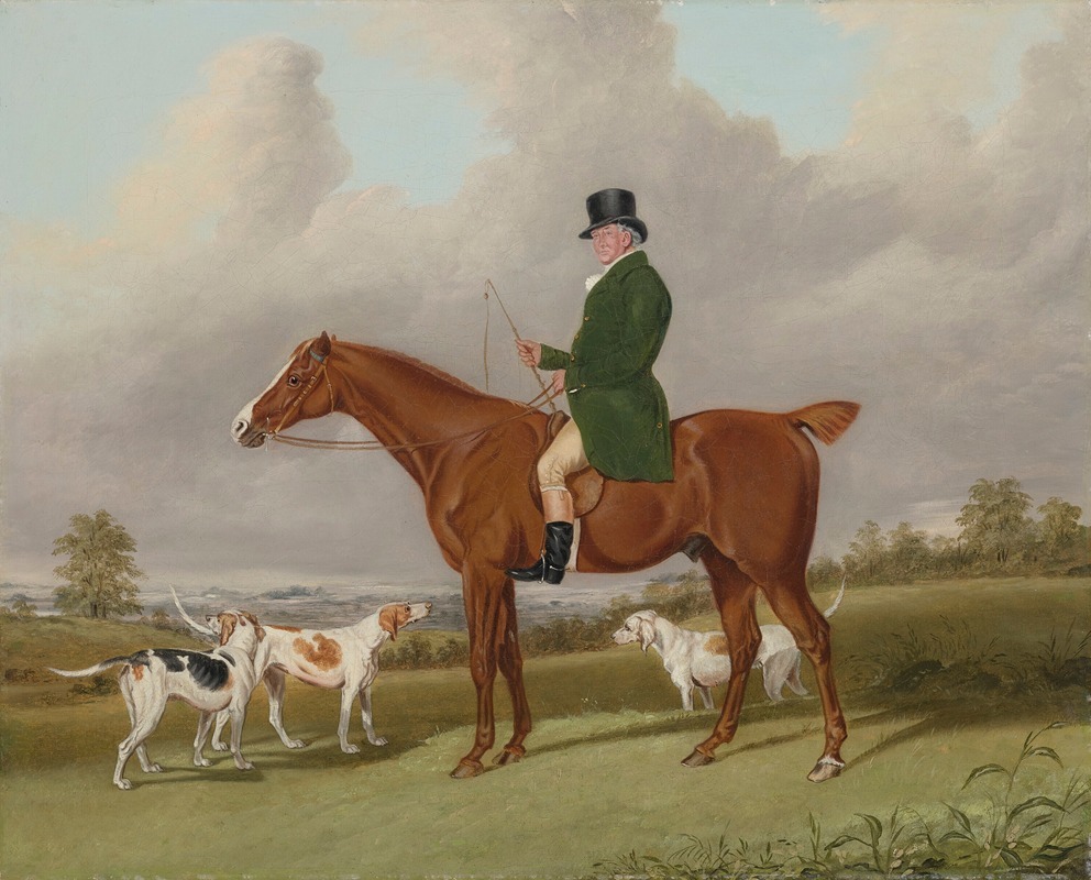 Abraham Cooper - Portrait of Mr. Rounding on his horse Spankaway