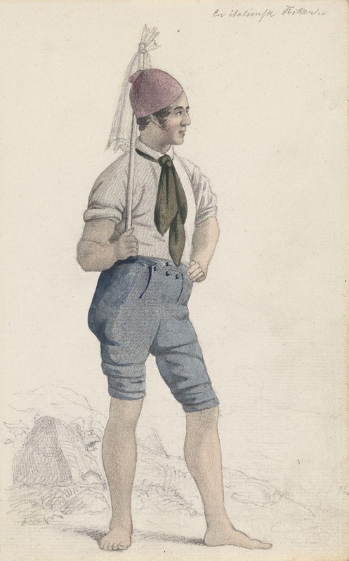 Adolph Tidemand - Italiensk fisker