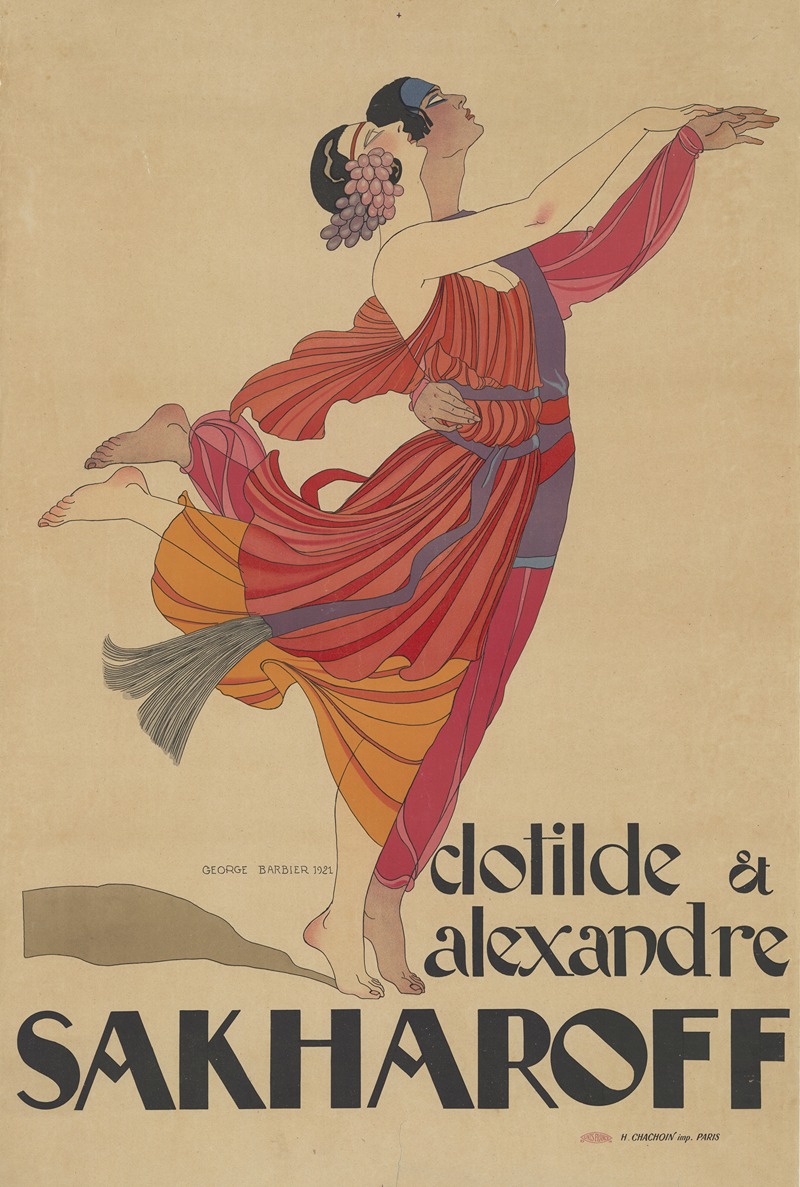 George Barbier - Clothilde et Alexandre Sakharoff