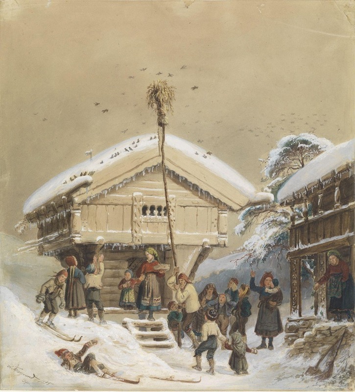 Adolph Tidemand - Norsk juleskikk