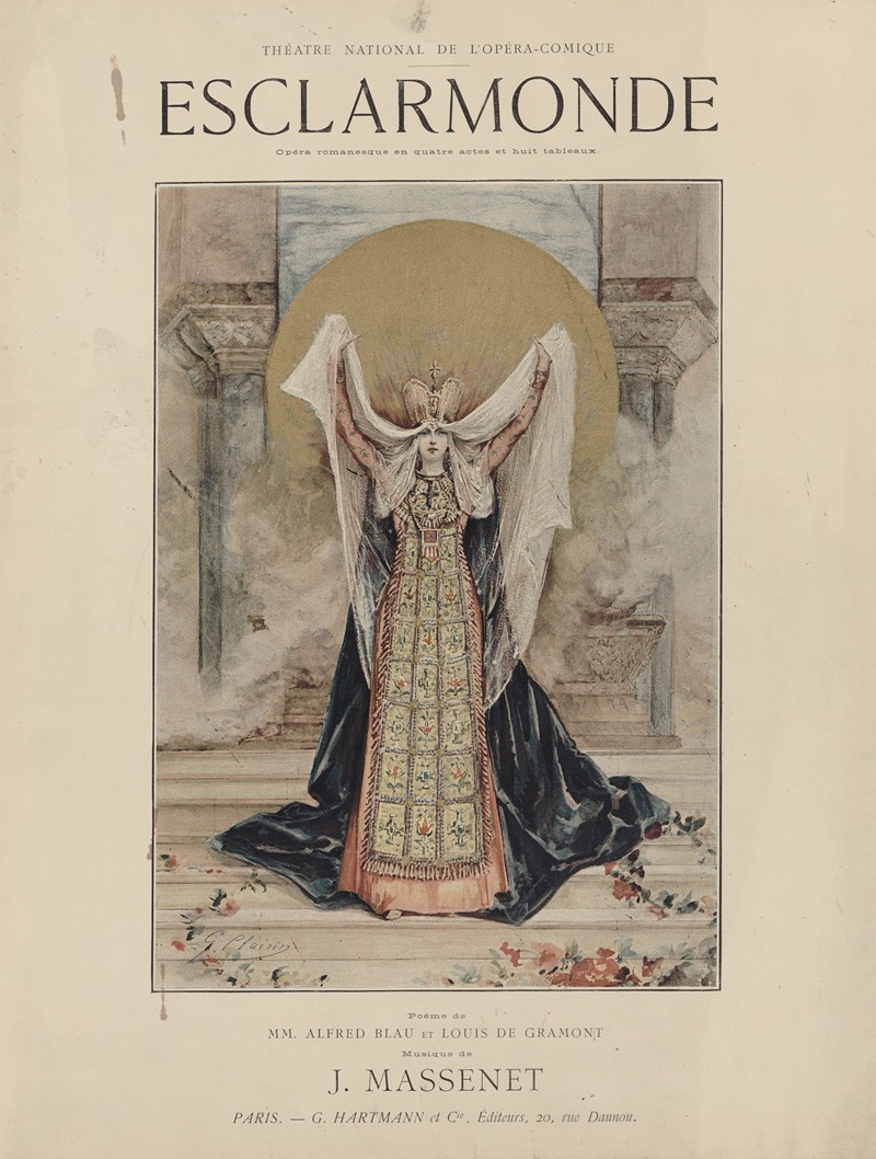 Georges Jules Victor Clairin - Esclarmonde, de J. Massenet, au Théâtre national de l’Opéra-Comique