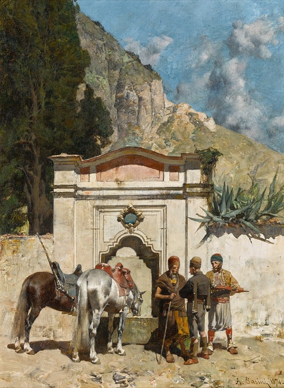 Alberto Pasini - Watering the Horses