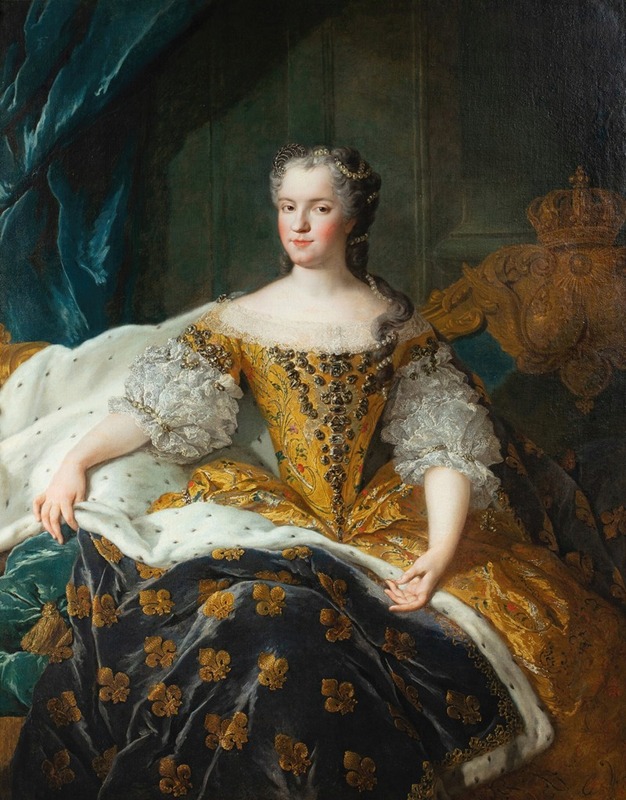 Alexis Simon Belle - Portrait of Marie Leszczynska, Queen of France (1703-1768)