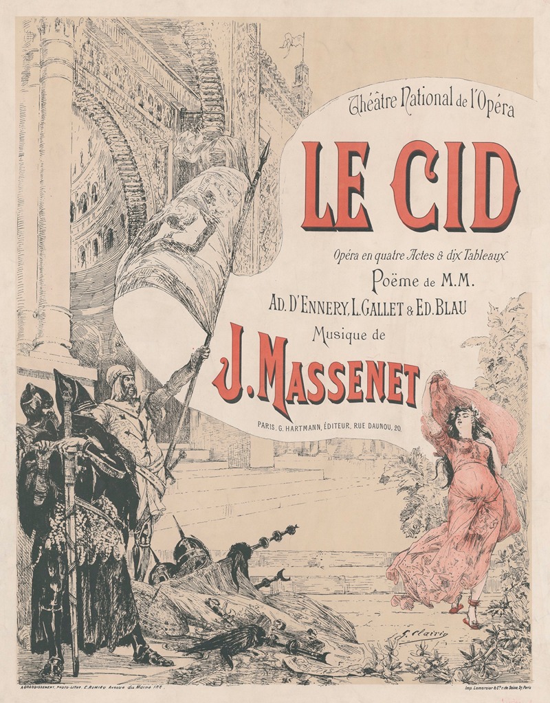 Georges Jules Victor Clairin - Jules Massenet’s Le Cid