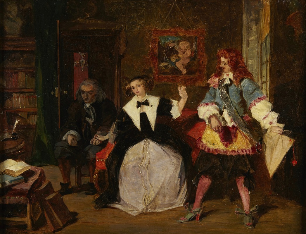 Augustus Leopold Egg - Madame de Maintenon and Scarron