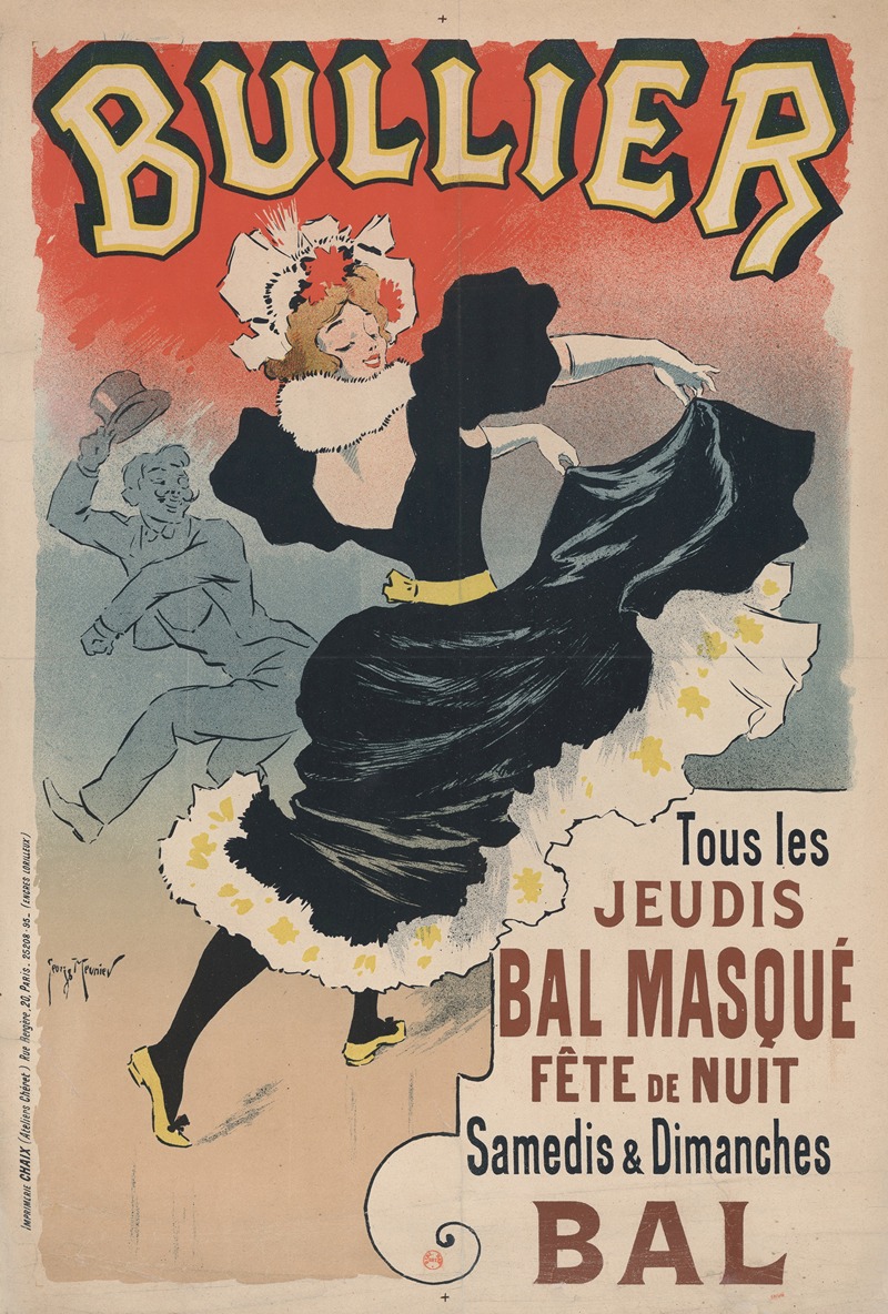 Georges Meunier - Bullier. Tous les jeudis Bal masqué, fête de nuit. Samedis et dimanches Bal