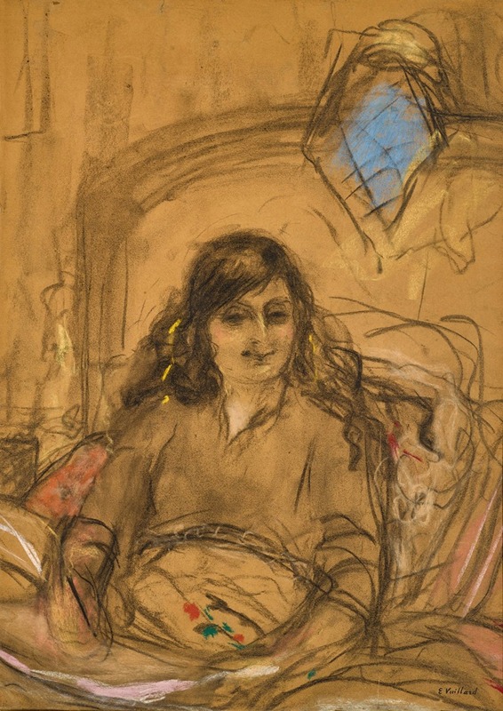 Édouard Vuillard - Etude pour Le portrait de la Comtesse Anna de Noailles