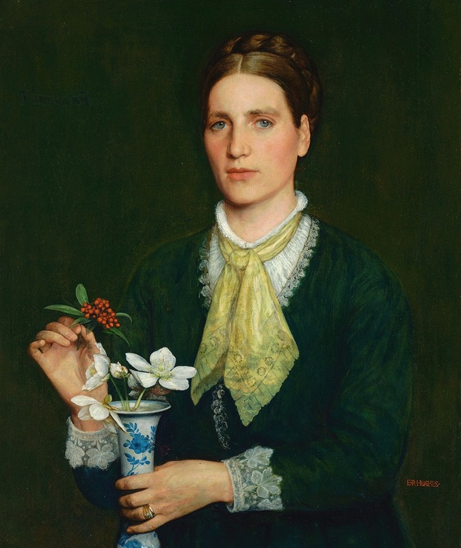 Edward Robert Hughes - Portrait of Elizabeth Webb