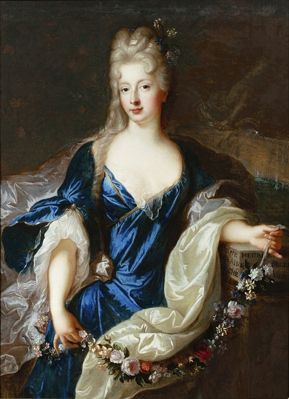 François de Troy - Portrait of Suzanne-Henriette de Lorraine-Elbeuf, duchesse de Mantoue-Gonzague (1686-1710)