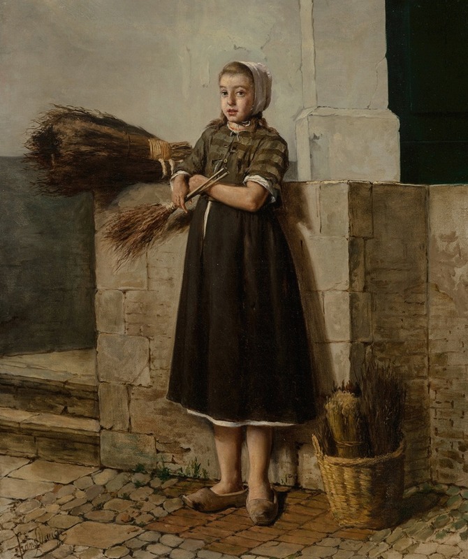 Franz Dauge - The brush seller