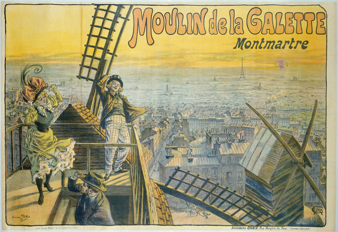 Georges Redon - Moulin De La Galette Montmartre