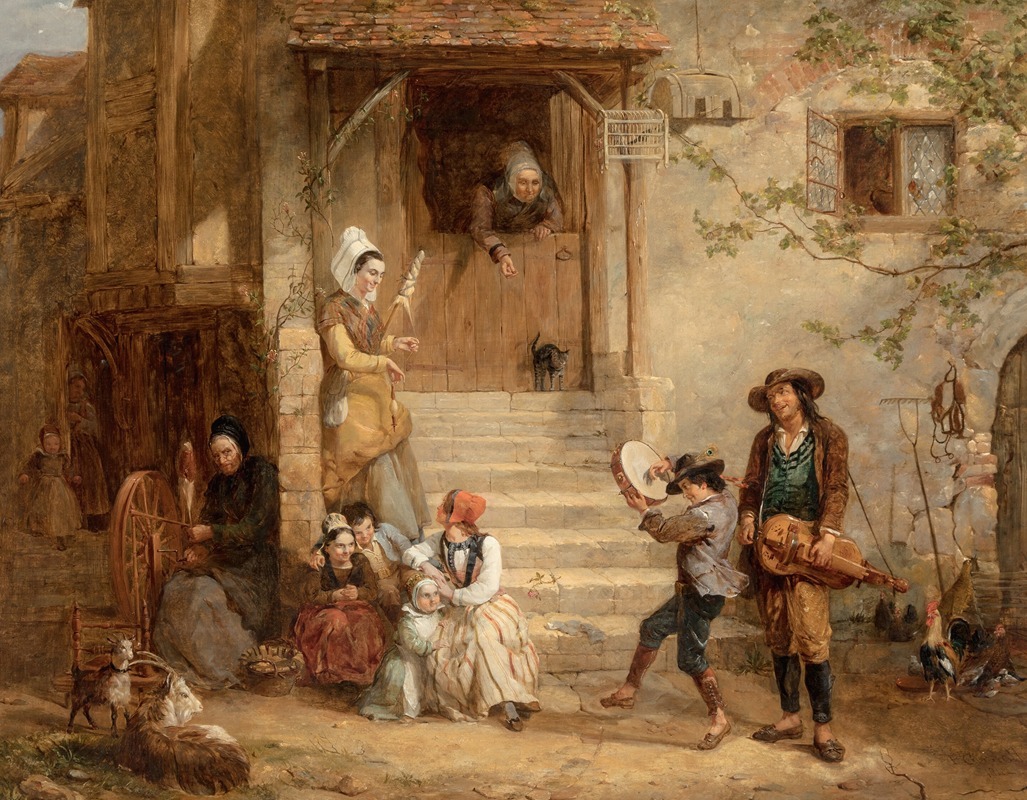 Frederick Goodall - The troubadours (A penny for a song)