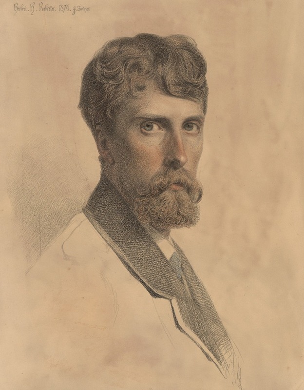 Frederick Sandys - Portrait of Colonel Herbert Harrington Roberts (b.1837)