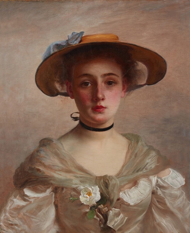 Gustave Jean Jacquet - Portrait of a Young Woman