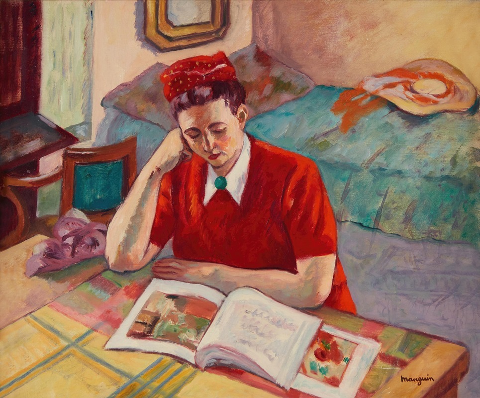 Henri Manguin - Odette au turban rouge