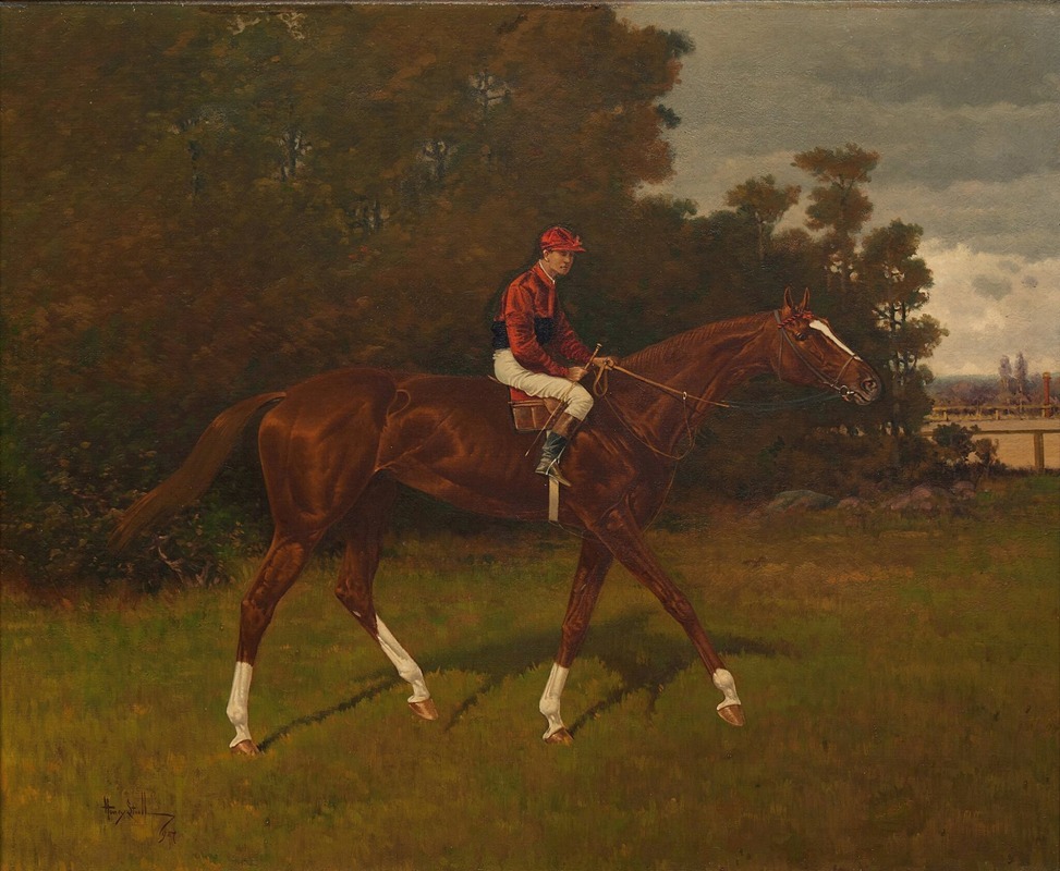 Henry Stull - Charles Edward Owned by William H. Dubois with Jockey Up