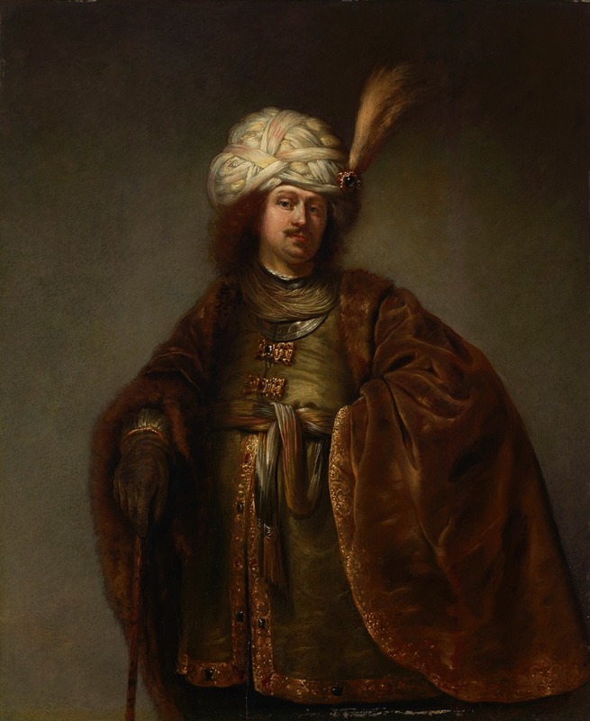 Isaac de Jouderville - A man, three-quarter length, in Oriental dress