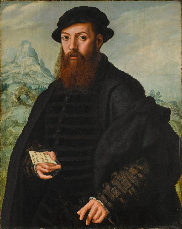 Jan Sanders Van Hemessen - Portrait of a bearded gentleman