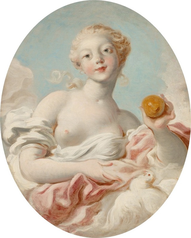 Jean-Honoré Fragonard - Portrait said to be Mademoiselle Marie-Catherine Colombe as Venus