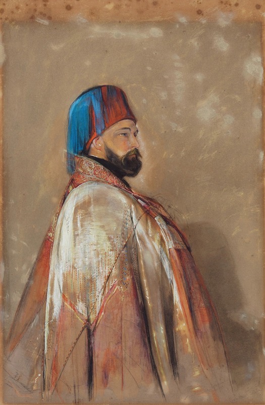 John Frederick Lewis - Portrait of General Jochmus Pasha, circa 1841