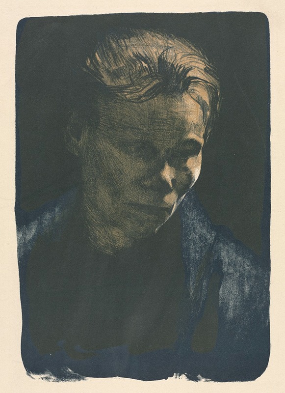 Käthe Kollwitz - Working Woman with Blue Shawl