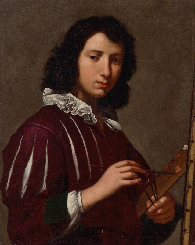 Lorenzo Lippi - Portrait of an artist, half-length, before an easel