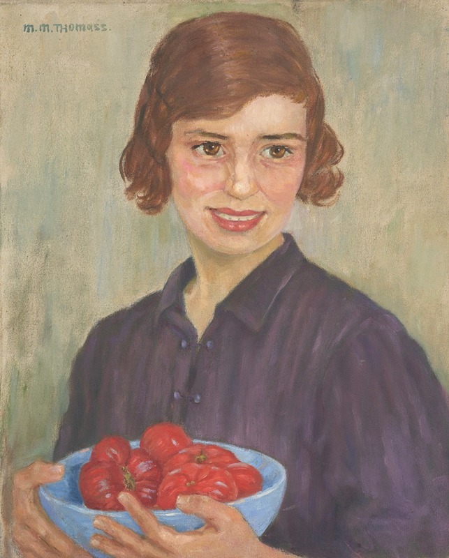 Maria Marga Thomass - Girl with Tomato Bowl