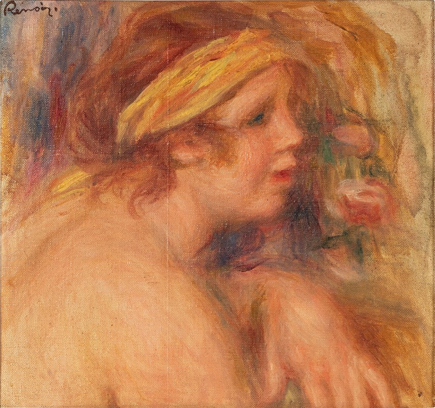 Pierre-Auguste Renoir - Andrée au turban jaune – Fragment