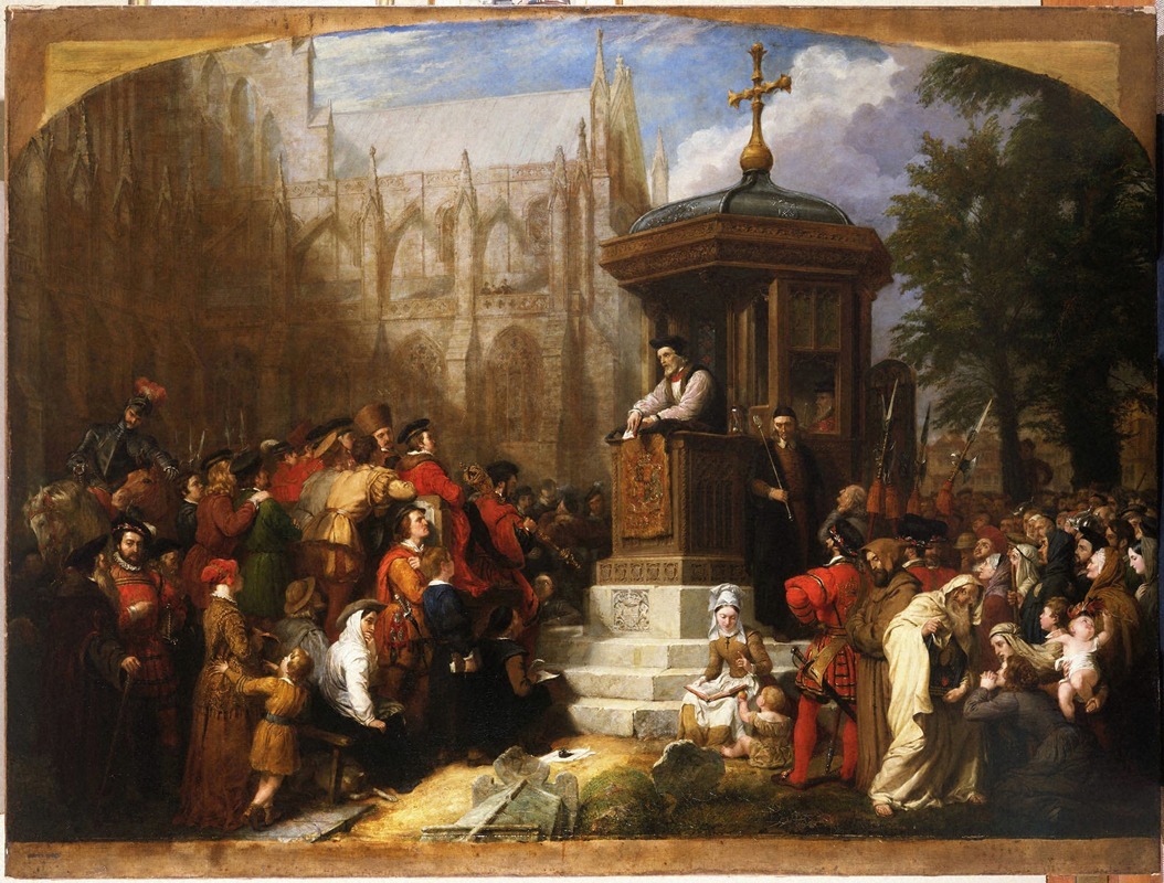 Sir George Hayter - Latimer Preaching at Paul’s Cross