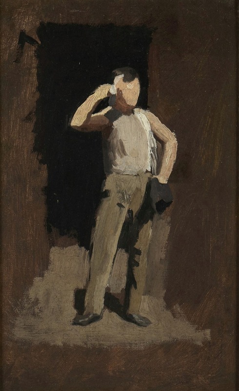 Thomas Pollock Anshutz - Boy in Brown, study for The Ironworkers’ Noontime