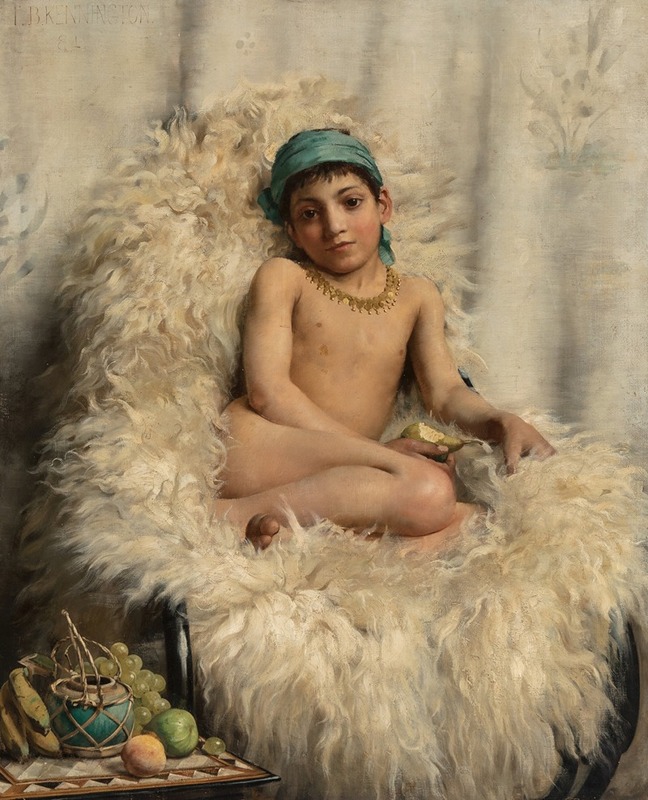 Thomas Benjamin Kennington - A youth resting on a sheepskin